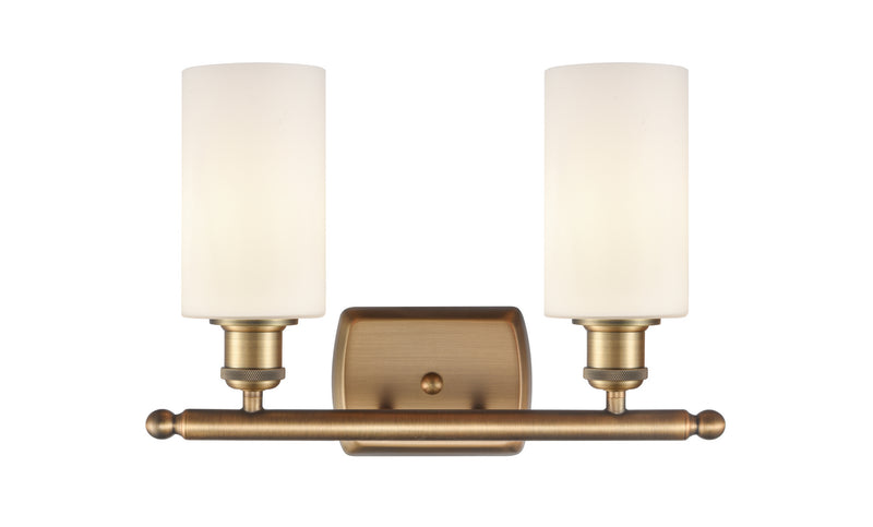 Innovations 516-2W-BB-G801 Two Light Bath Vanity, Brushed Brass