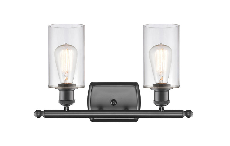 Innovations 516-2W-OB-G802 Two Light Bath Vanity, Oil Rubbed Bronze