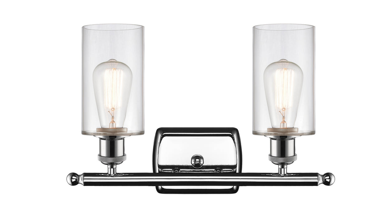 Innovations 516-2W-PC-G802 Two Light Bath Vanity, Polished Chrome