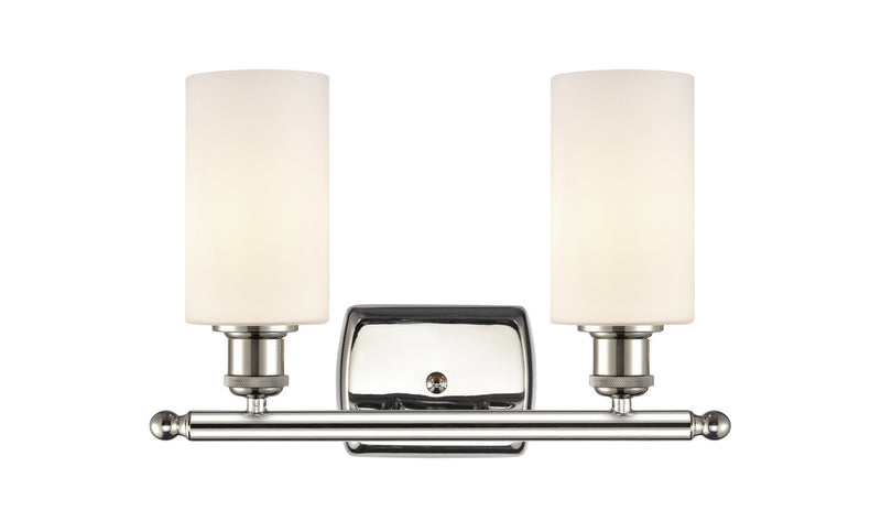Innovations 516-2W-PN-G801 Two Light Bath Vanity, Polished Nickel