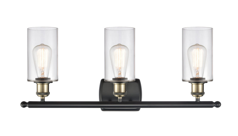Innovations 516-3W-BAB-G802 Three Light Bath Vanity, Black Antique Brass