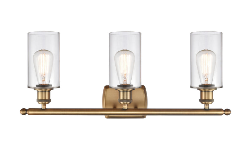 Innovations 516-3W-BB-G802 Three Light Bath Vanity, Brushed Brass