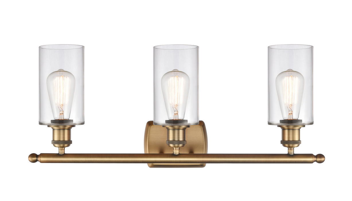 Innovations 516-3W-BB-G802 Three Light Bath Vanity, Brushed Brass