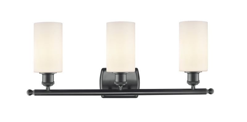 Innovations 516-3W-BK-G801 Three Light Bath Vanity, Matte Black