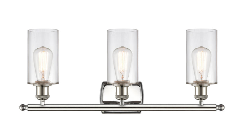Innovations 516-3W-PN-G802 Three Light Bath Vanity, Polished Nickel