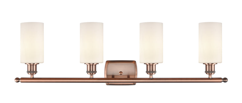 Innovations 516-4W-AC-G801 Four Light Bath Vanity, Antique Copper