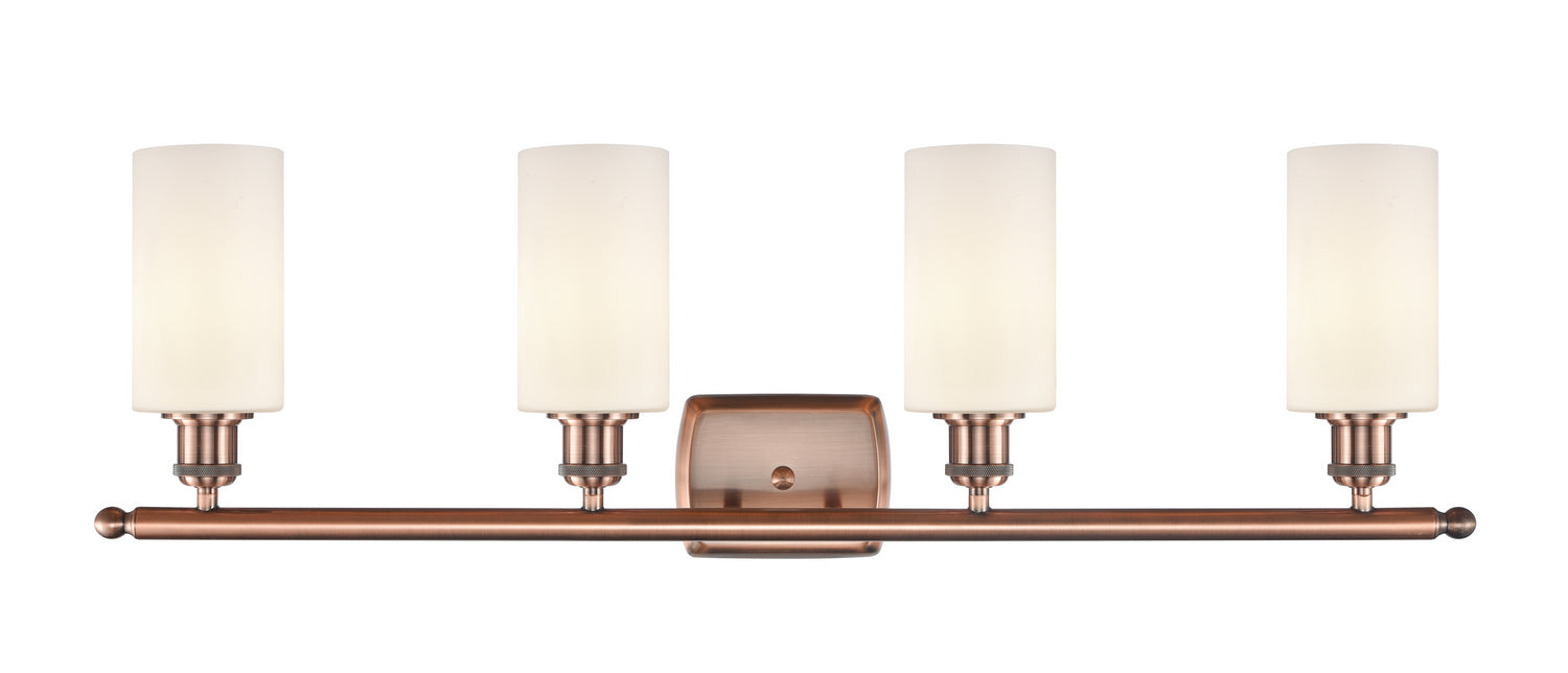 Innovations 516-4W-AC-G801 Four Light Bath Vanity, Antique Copper
