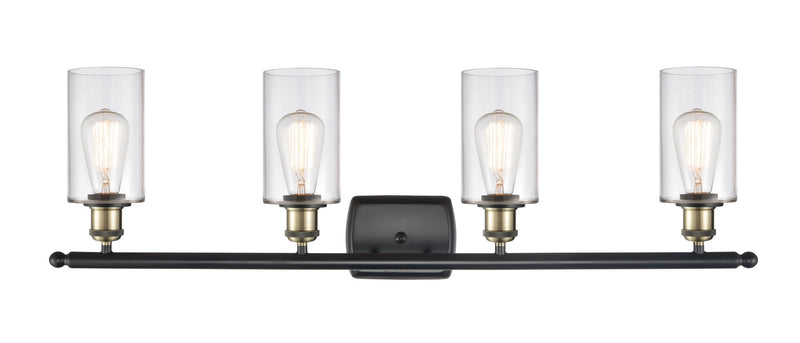 Innovations 516-4W-BAB-G802 Four Light Bath Vanity, Black Antique Brass