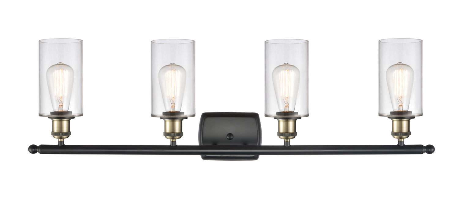 Innovations 516-4W-BAB-G802 Four Light Bath Vanity, Black Antique Brass