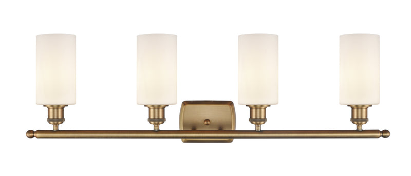 Innovations 516-4W-BB-G801 Four Light Bath Vanity, Brushed Brass