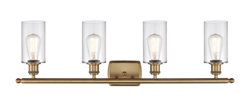 Innovations 516-4W-BB-G802 Four Light Bath Vanity, Brushed Brass