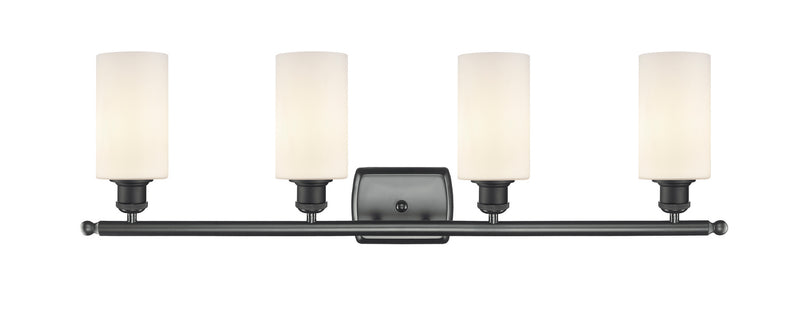 Innovations 516-4W-BK-G801 Four Light Bath Vanity, Matte Black