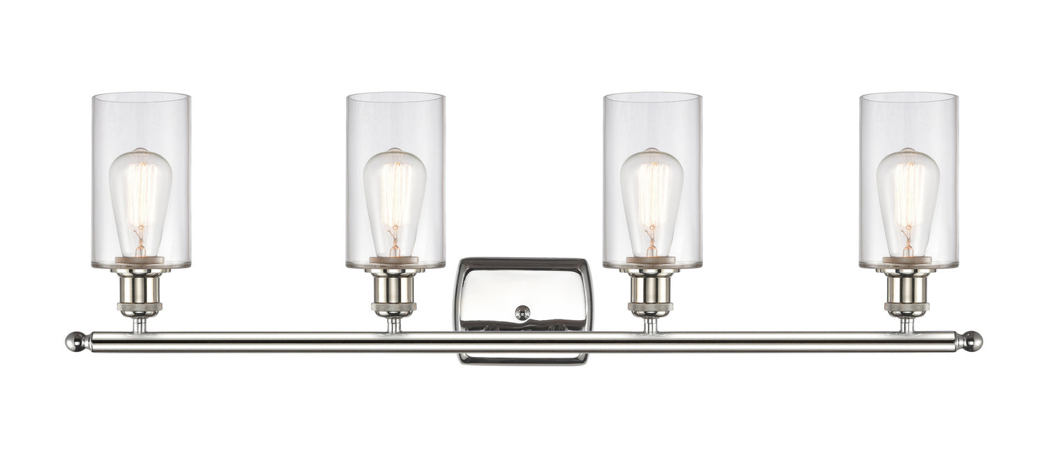 Innovations 516-4W-PN-G802 Four Light Bath Vanity, Polished Nickel