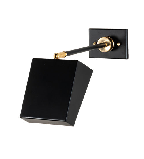 Meyda Tiffany 201699 LED Wall Sconce, Solar Black And Natural Brass