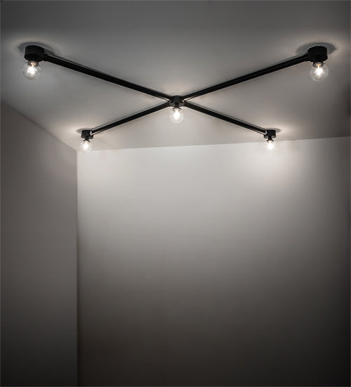 Meyda Tiffany 216097 LED Flushmount, Solar Black