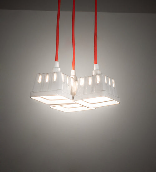 Meyda Tiffany 218854 LED Pendant, White
