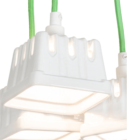 Meyda Tiffany 218855 LED Pendant, White