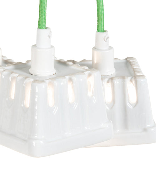 Meyda Tiffany 218855 LED Pendant, White