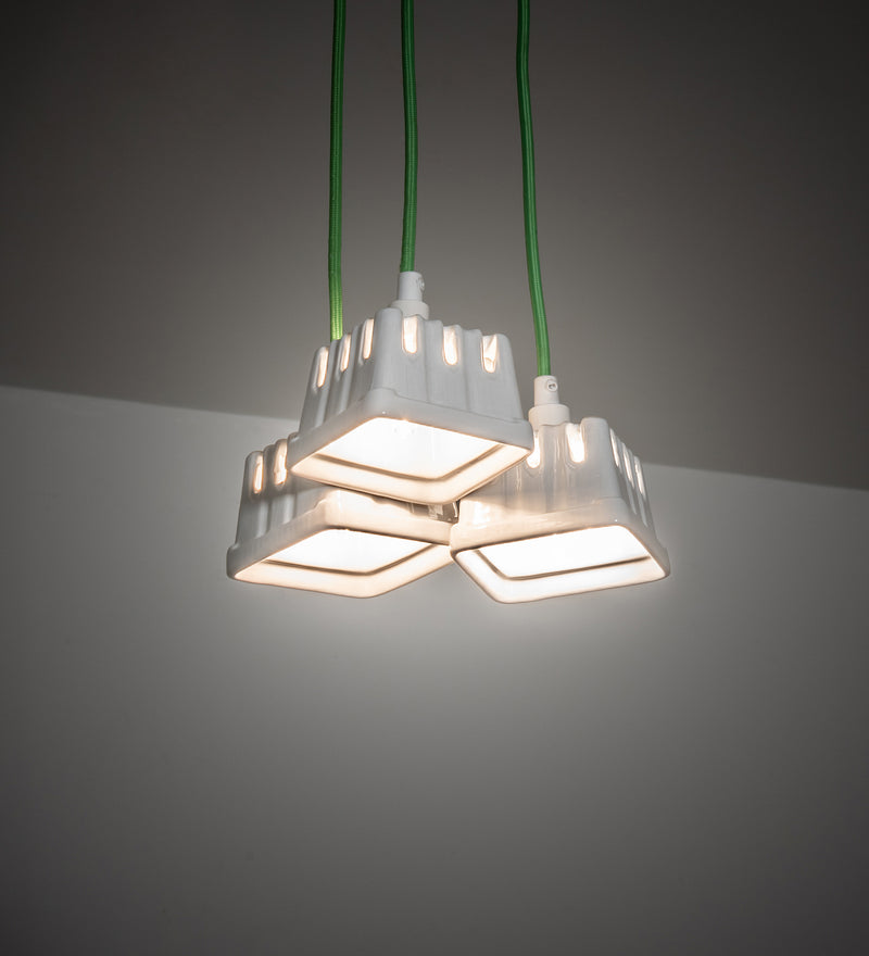 Meyda Tiffany 218855 LED Pendant, White