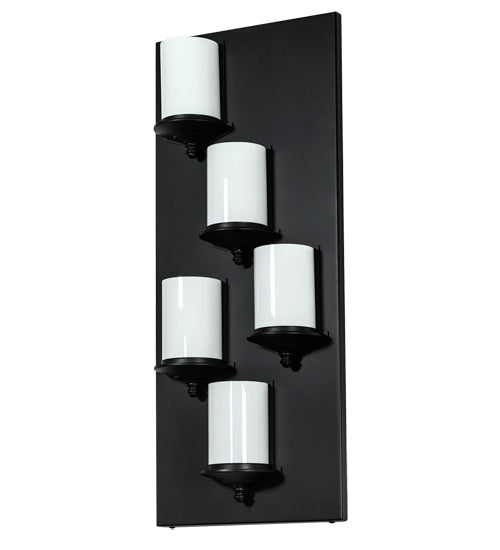 Meyda Tiffany 222730 Five Light Wall Sconce, Solar Black