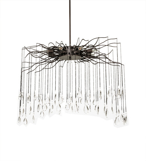 Meyda Tiffany 224475 Eight Light Chandelier, Dark Bronze