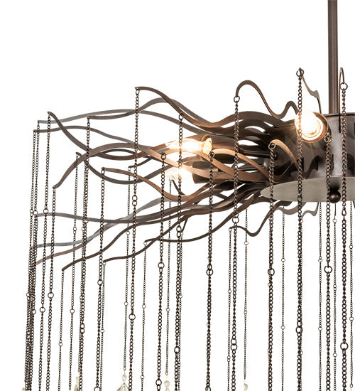 Meyda Tiffany 224475 Eight Light Chandelier, Dark Bronze