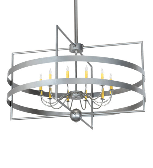 Meyda Tiffany 225508 12 Light Chandelier, Nickel Powder Coat