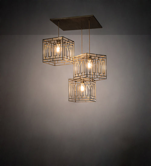 Meyda Tiffany 227013 LED Pendant, Brushed Brass