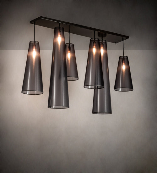 Meyda Tiffany 227014 Six Light Pendant, Timeless Bronze