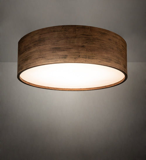 Meyda Tiffany 227018 LED Flushmount, Old Distressed Wood