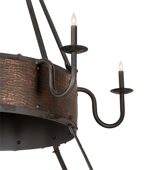 Meyda Tiffany 227743 LED Chandel-Air, Costello Black And Blackened Copper