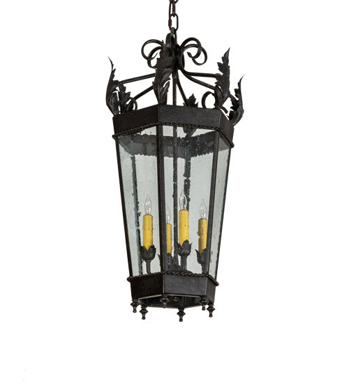 Meyda Tiffany 228623 Four Light Pendant, Golden Bronze