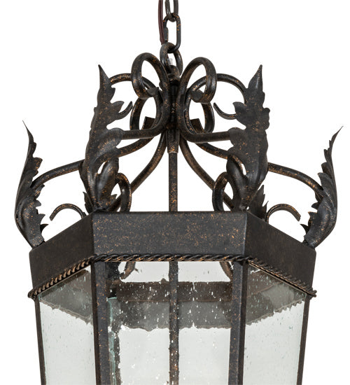Meyda Tiffany 228623 Four Light Pendant, Golden Bronze