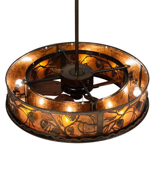 Meyda Tiffany 228668 Eight Light Chandel-Air, Antique Copper