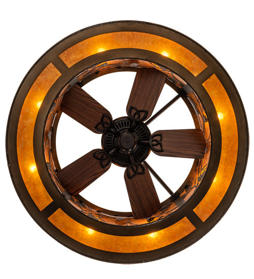 Meyda Tiffany 228668 Eight Light Chandel-Air, Antique Copper