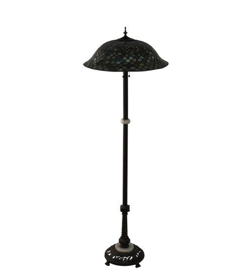 Meyda Tiffany 229070 Three Light Floor Lamp, Mahogany Bronze