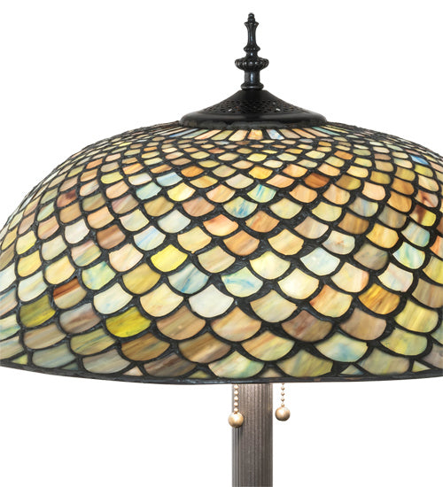 Meyda Tiffany 229070 Three Light Floor Lamp, Mahogany Bronze