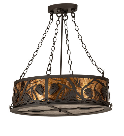 Meyda Tiffany 229136 Six Light Pendant, Oil Rubbed Bronze