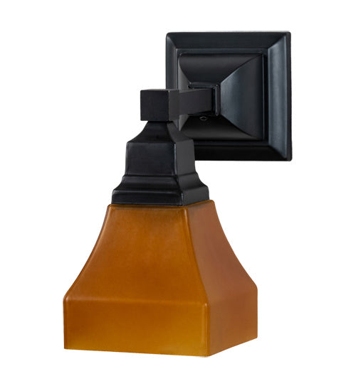 Meyda Tiffany 229385 One Light Wall Sconce, Craftsman Brown