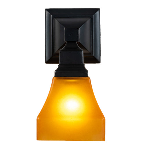 Meyda Tiffany 229385 One Light Wall Sconce, Craftsman Brown