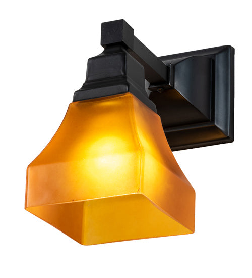 Meyda Tiffany 229385 One Light Wall Sconce, Craftsman Brown