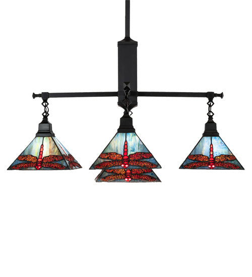 Meyda Tiffany 230380 Five Light Chandelier, Craftsman Brown