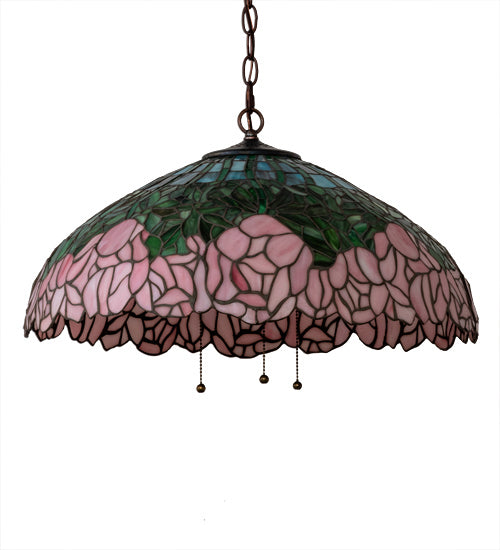 Meyda Tiffany 231113 Three Light Pendant, Mahogany Bronze