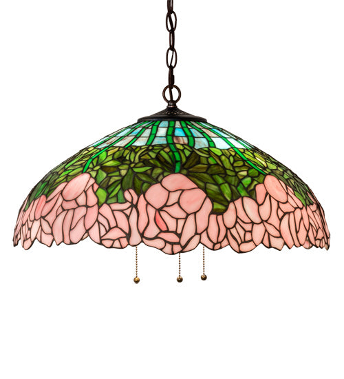 Meyda Tiffany 231113 Three Light Pendant, Mahogany Bronze