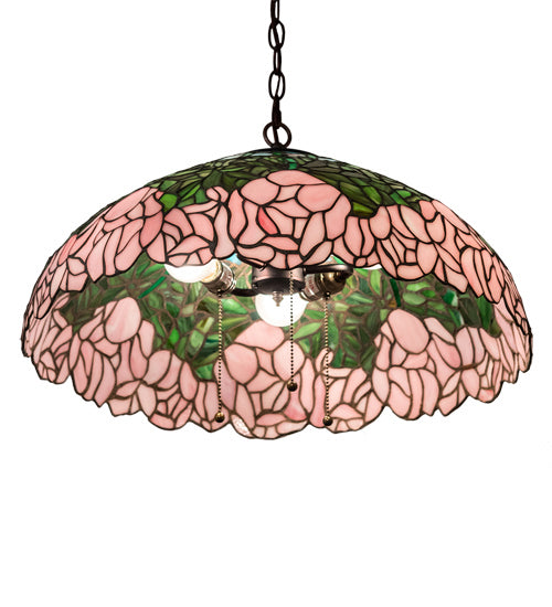 Meyda Tiffany 231113 Three Light Pendant, Mahogany Bronze