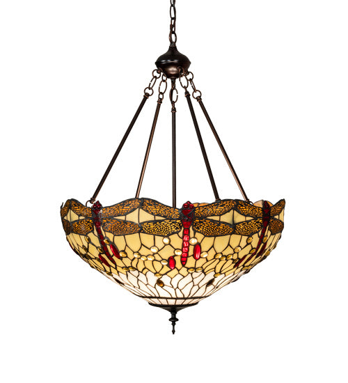 Meyda Tiffany 231114 Three Light Pendant, Mahogany Bronze