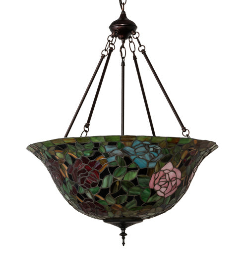Meyda Tiffany 231116 Three Light Pendant, Mahogany Bronze