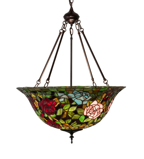 Meyda Tiffany 231116 Three Light Pendant, Mahogany Bronze