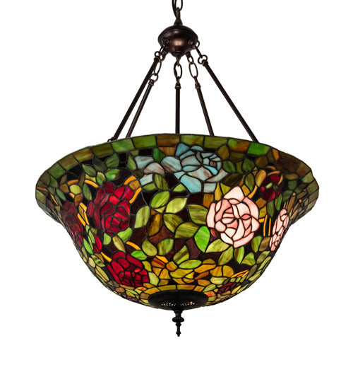 Meyda Tiffany 231116 Three Light Pendant, Mahogany Bronze