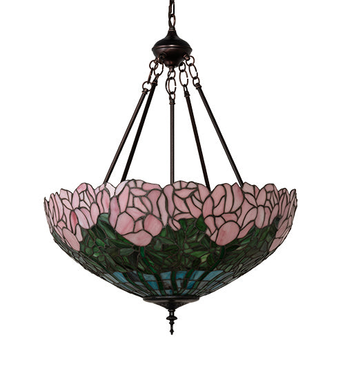 Meyda Tiffany 231156 Three Light Pendant, Mahogany Bronze